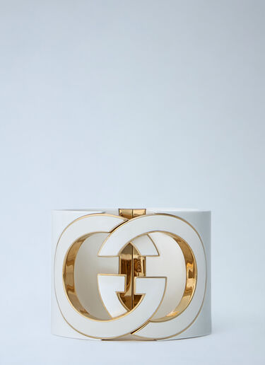 Interlocking GG Cuff Bracelet Gucci Interlocking GG Cuff Bracelet White guc0261142