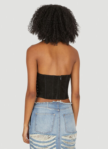 Lace Up Bustier Top Guess USA Lace Up Bustier Top Black gue0250009
