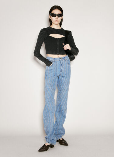 Guess USA 레이어드 긴팔 탑 블랙 gue0254014