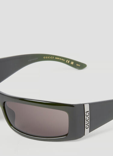 Rectangular Frame Sunglasses Gucci Rectangular Frame Sunglasses Green gus0154011