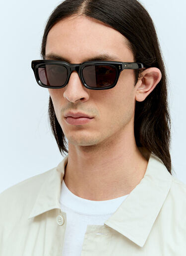 Gucci 矩形框太阳镜 黑色 gus0156004