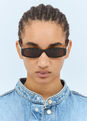 Gucci Rectangular Frame Sunglasses Brown gus0257003