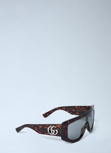 Gucci Rectangle Sunglasses Brown gus0362003