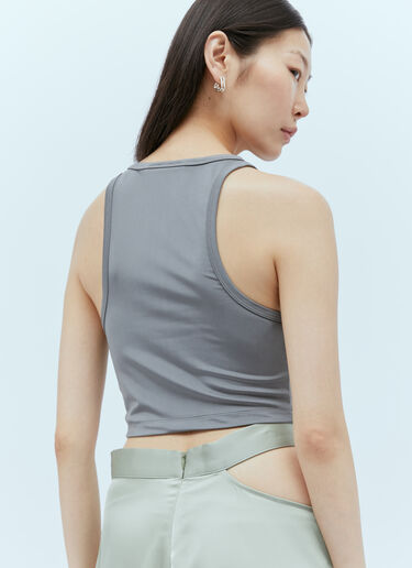 Cropped Racer Tank Top Han Kjøbenhavn Cropped Racer Tank Top Grey han0253013