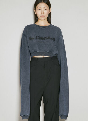 Ego Sum Liber Cropped Sweatshirt Han Kjøbenhavn Ego Sum Liber Cropped Sweatshirt Grey han0254005