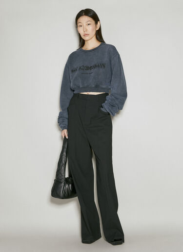 Ego Sum Liber Cropped Sweatshirt Han Kjøbenhavn Ego Sum Liber Cropped Sweatshirt Grey han0254005