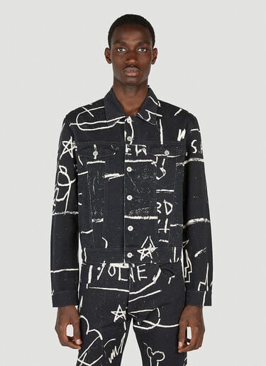 Basquiat Denim Jacket Honey Fucking Dijon Basquiat Denim Jacket Black hdj0352001