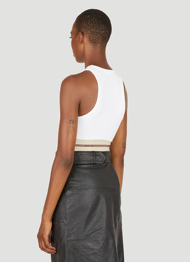 Helmut Lang 골지 탱크 탑 화이트 hlm0249007