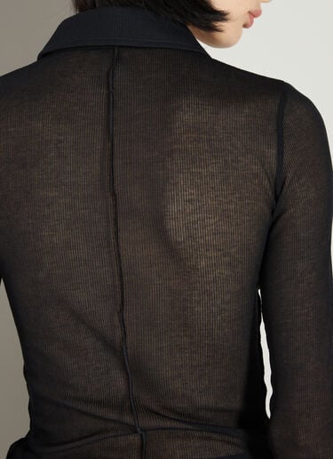 Sheer Rib Shirt Helmut Lang Sheer Rib Shirt Black hlm0253001