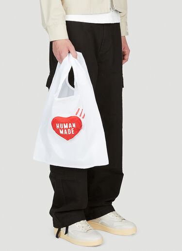 Packable Heart Tote Bag Human Made Packable Heart Tote Bag White hmd0152027