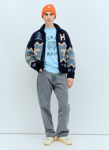 Polar Bear Cardigan Human Made Polar Bear Cardigan Navy hmd0154004