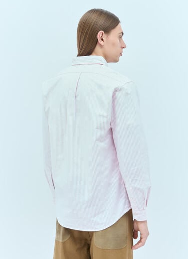 로고 패치 스트라이프 셔츠 Human Made 로고 패치 스트라이프 셔츠 핑크 hmd0154006