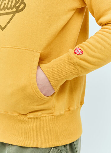 Heart Tsuriami Hooded Sweatshirt Human Made Heart Tsuriami Hooded Sweatshirt Yellow hmd0154009