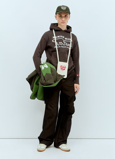 Tsuriami Hooded Sweatshirt Human Made Tsuriami Hooded Sweatshirt Brown hmd0154010