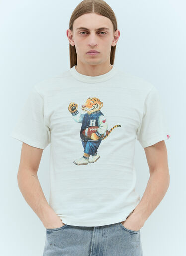 Graphic Print Knitted T-Shirt Human Made Graphic Print Knitted T-Shirt White hmd0154014
