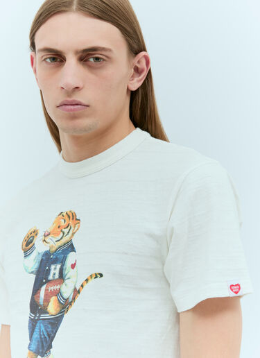 Graphic Print Knitted T-Shirt Human Made Graphic Print Knitted T-Shirt White hmd0154014