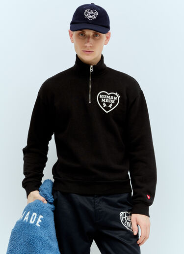 Military Half-Zip Sweatshirt Human Made Military Half-Zip Sweatshirt Black hmd0156014