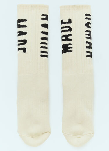 Logo Jacquard Socks Human Made Logo Jacquard Socks White hmd0156035