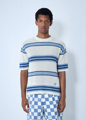 HUMAN MADE Striped Knit Top Blue hmd0161005