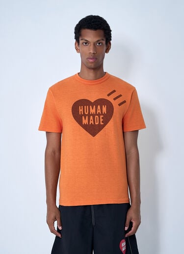 로고 모티프 티셔츠 HUMAN MADE 로고 모티프 티셔츠 오렌지 hmd0161006