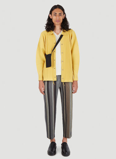 Homme Plissé Issey Miyake Long Sleeve Shirt Yellow hmp0146013