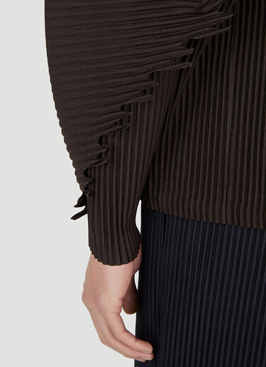 Homme Plissé Issey Miyake 拉链开衫 棕色 hmp0152014