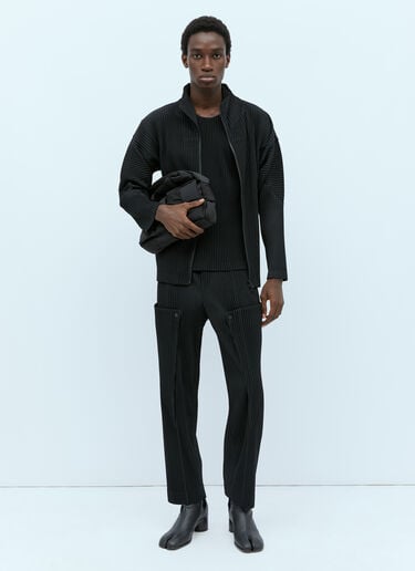 플리츠 티셔츠 Homme Plissé Issey Miyake 플리츠 티셔츠 블랙 hmp0154012