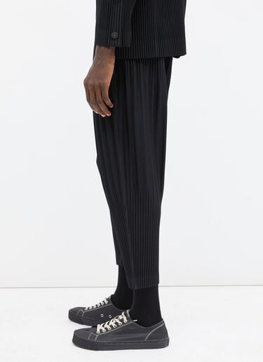 Homme Plissé Issey Miyake 테이퍼드 플리츠 팬츠 블랙 hmp0155012