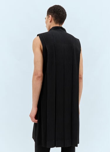 Homme Plissé Issey Miyake 턱트 플리츠 베스트 블랙 hmp0158005