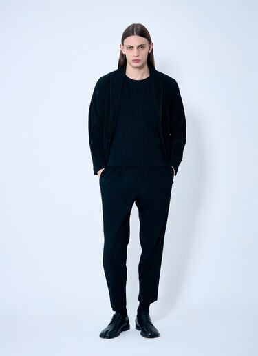 Pleated Pants With Belt Loops Homme Plissé Issey Miyake Pleated Pants With Belt Loops Black hmp0159014