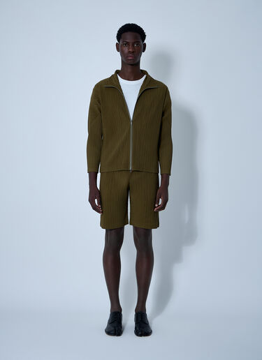 Homme Plissé Issey Miyake Pleated Shorts Khaki hmp0161004