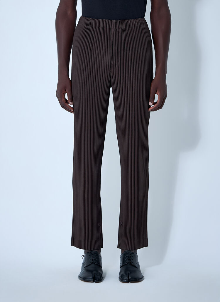 Homme Plissé Issey Miyake Pleated Pants in Brown