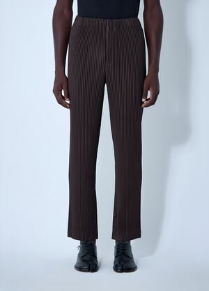 Homme Plissé Issey Miyake Pleated Pants Brown hmp0161012