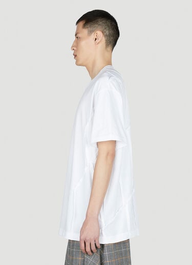 Comme Des Garçons Homme Plus 크루넥 반소매 티셔츠 화이트 hpl0152004