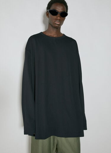 Asymmetric Long Sleeve T-Shirt Comme des Garçons Homme Plus Asymmetric Long Sleeve T-Shirt Black hpl0154003