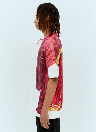 Comme des Garçons Homme Plus 印花针织衬衫  白色 hpl0156005