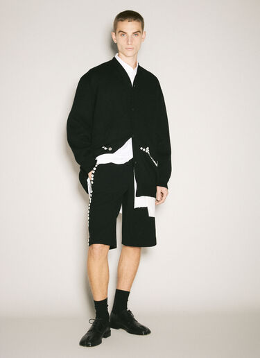 Comme des Garçons Homme Plus 纽扣缀饰开衫 黑色 hpl0158005