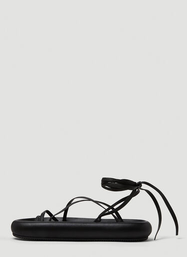 Omea Lace Up Sandals Isabel Marant Omea Lace Up Sandals Black ibm0249030