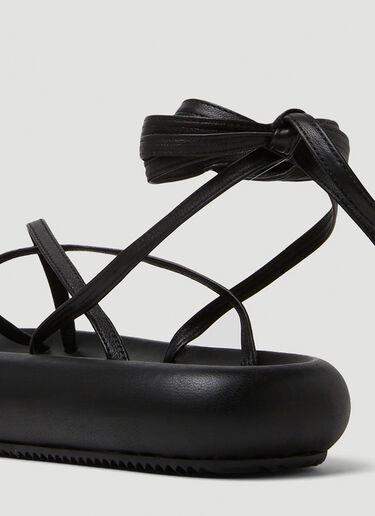 Omea Lace Up Sandals Isabel Marant Omea Lace Up Sandals Black ibm0249030