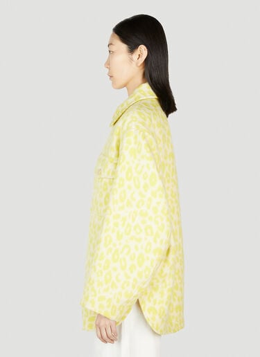 Isabel Marant Odelino Animal Print Jacket Yellow ibm0251002