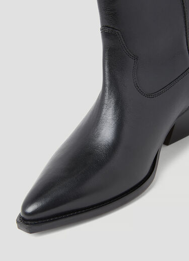 Isabel Marant Duerto 皮革牛仔靴 黑色 ibm0253025