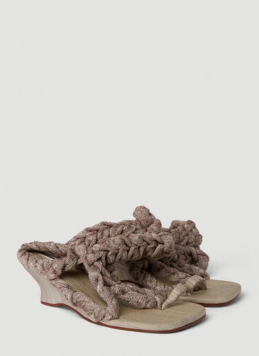 Medusa Short Wedge Heels Isa Boulder Medusa Short Wedge Heels Brown isa0249019