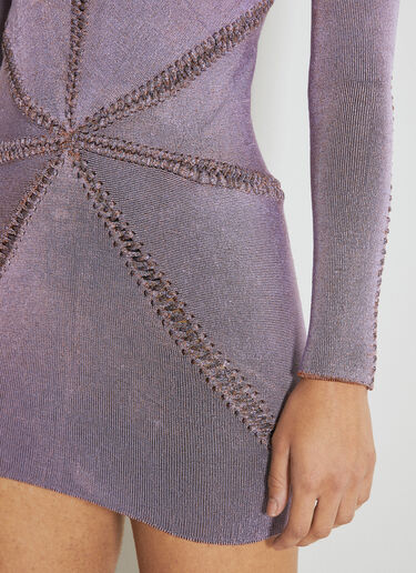 Ray Knit Mini Dress Isa Boulder Ray Knit Mini Dress Lilac isa0253004
