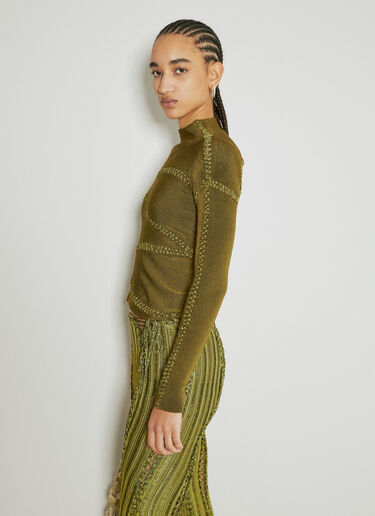 Jigsaw High Neck Knit Top Isa Boulder Jigsaw High Neck Knit Top Green isa0253013