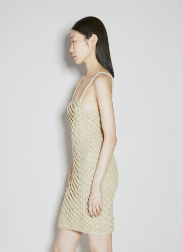 Sleeveless Cereal Knit Dress Isa Boulder Sleeveless Cereal Knit Dress Beige isa0254003