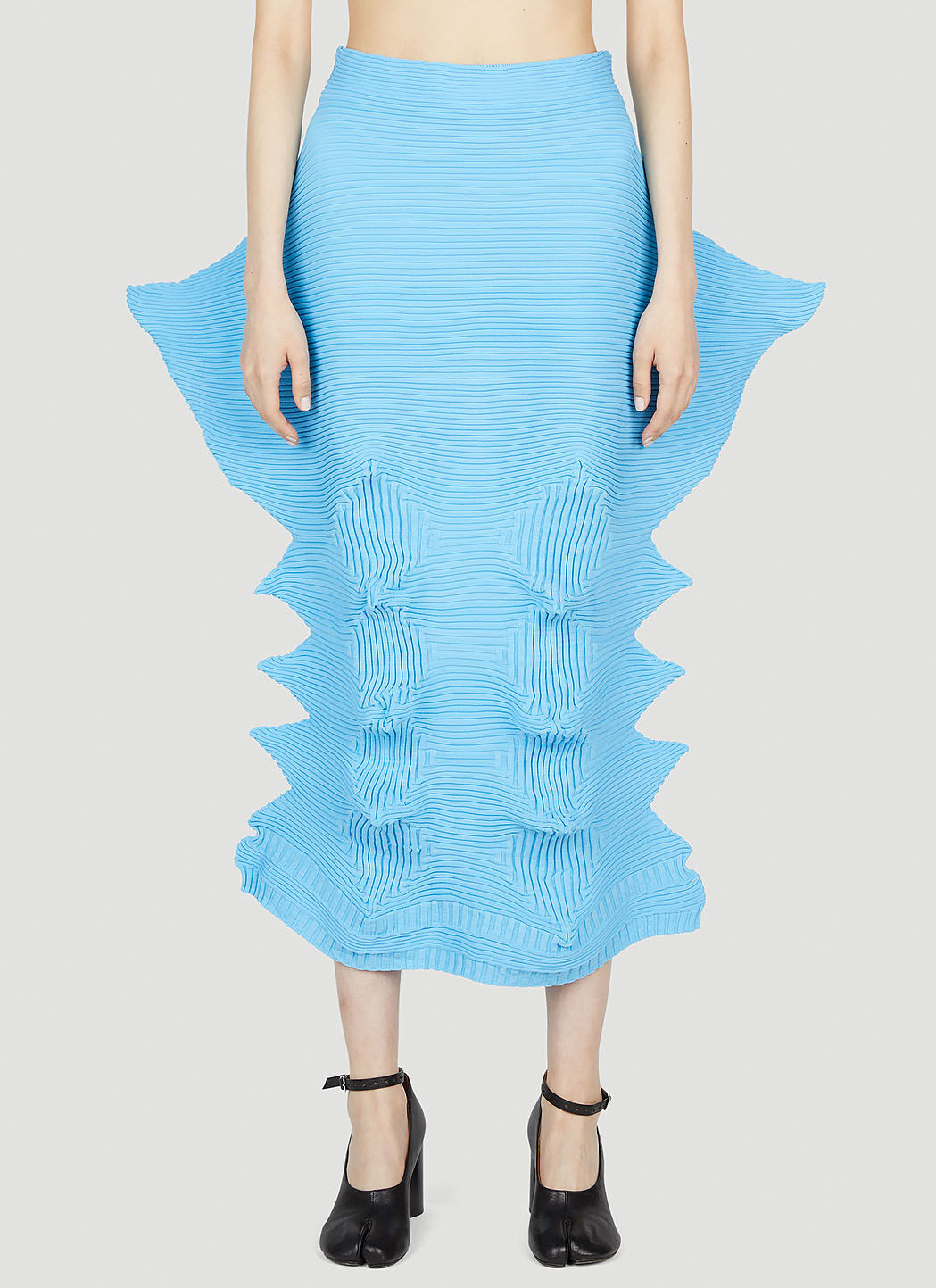 大人上品なおすすめコーデ Miyake Issey レディース LN-CC® | ブルー の リンケージスカート スカート