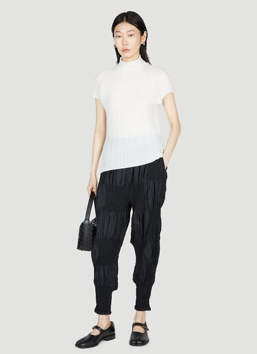 Wooly Pleats Top Issey Miyake Wooly Pleats Top White ism0253003