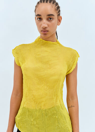 Chiffon Twist 1 Top Issey Miyake Chiffon Twist 1 Top Yellow ism0258006