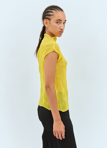 Chiffon Twist 1 Top Issey Miyake Chiffon Twist 1 Top Yellow ism0258006