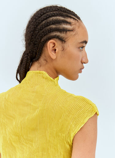 Chiffon Twist 1 Top Issey Miyake Chiffon Twist 1 Top Yellow ism0258006